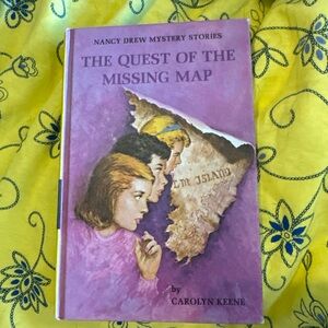 Vintage Nancy Drew “ The Quest of the Missing Map” # 19 yellow binding